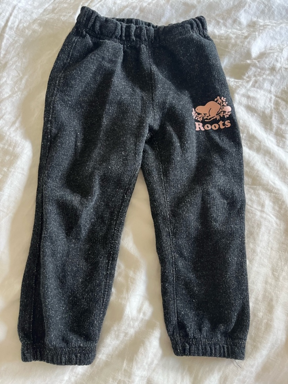 Roots grey and pink sweatpants. 2T